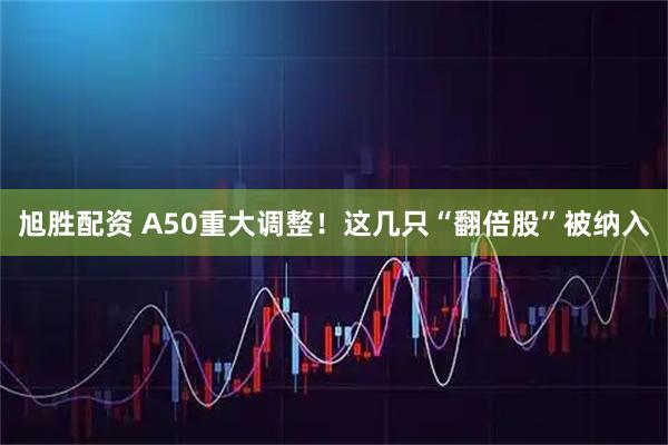 旭胜配资 A50重大调整！这几只“翻倍股”被纳入